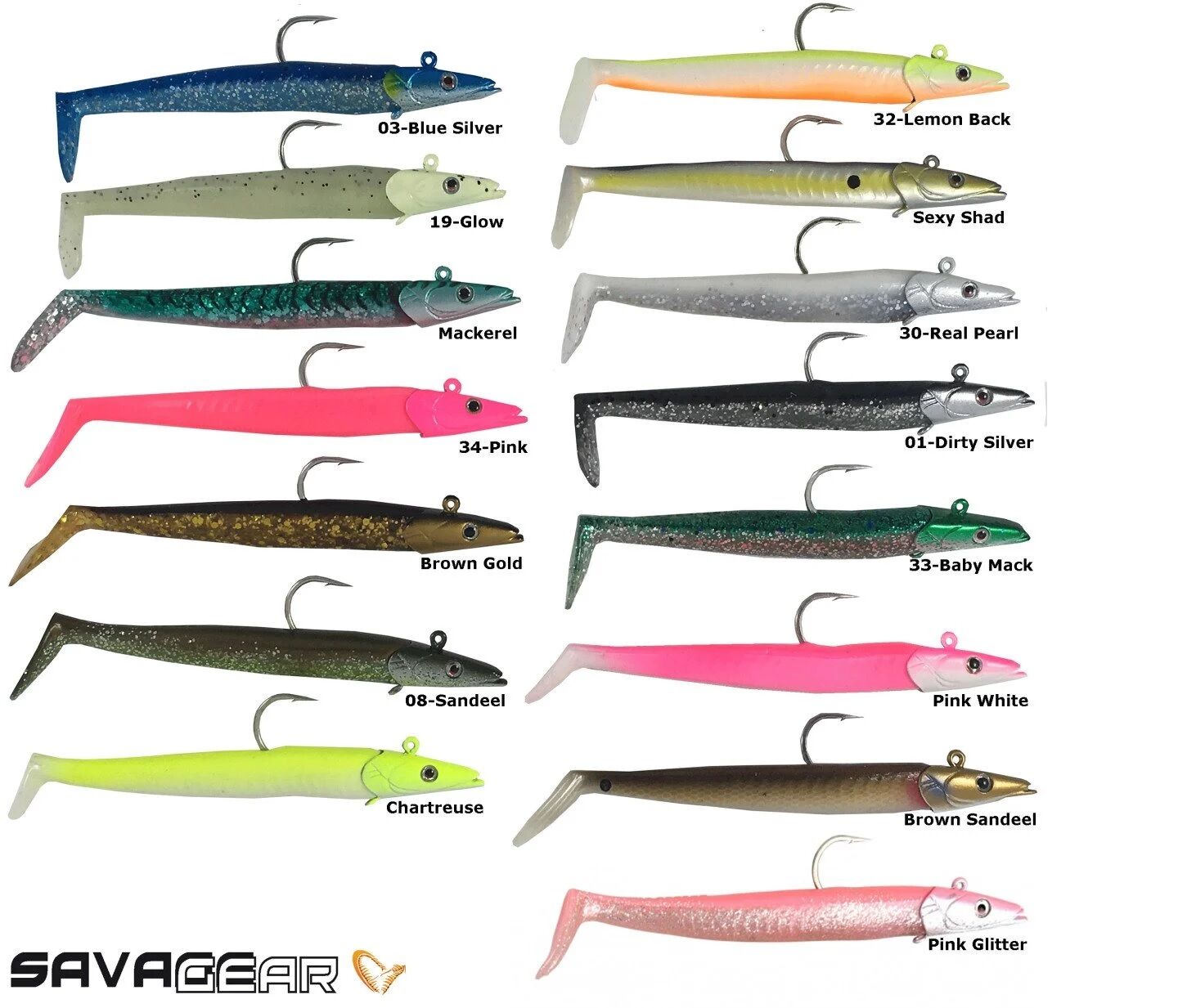 Savage gear Sandeel 12.5 cm 23 gr 2+1 Adet Sahte Balık