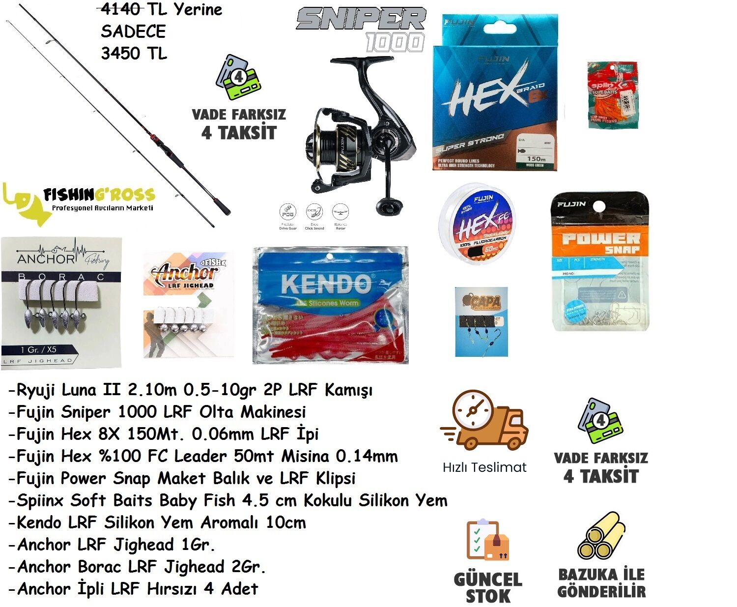 Uygun Fiyatlı Tam Takım LRF Seti ( 10 Parça )