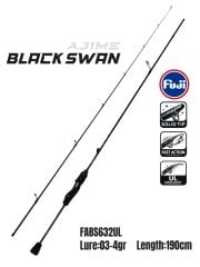 Fujin Ajime Black Swan 190cm 03-4gr Aji LRF Kamışı
