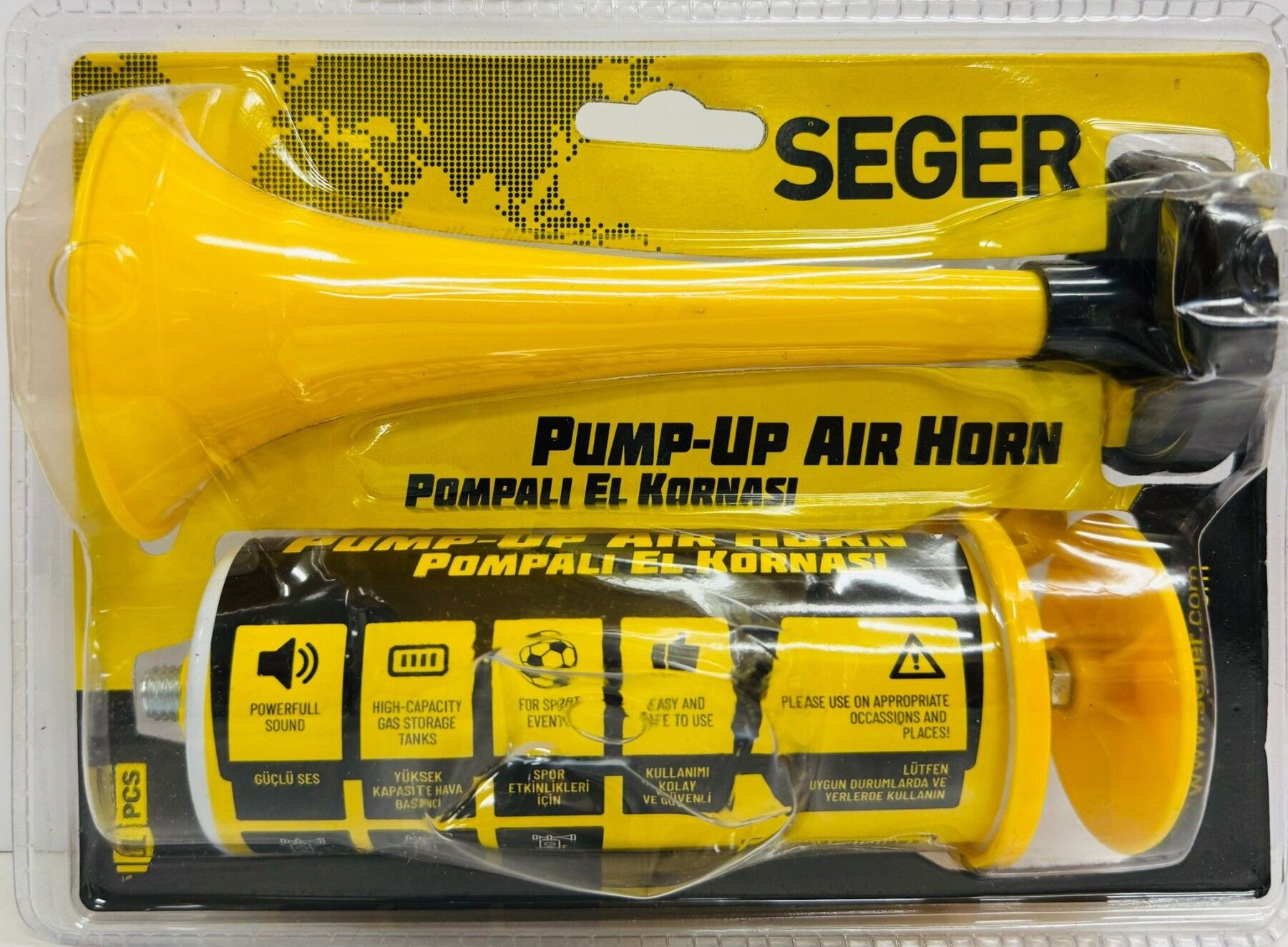 Seger Havalı El Kornası – Yüksek Sesli Tekne ve Acil Durum Kornası